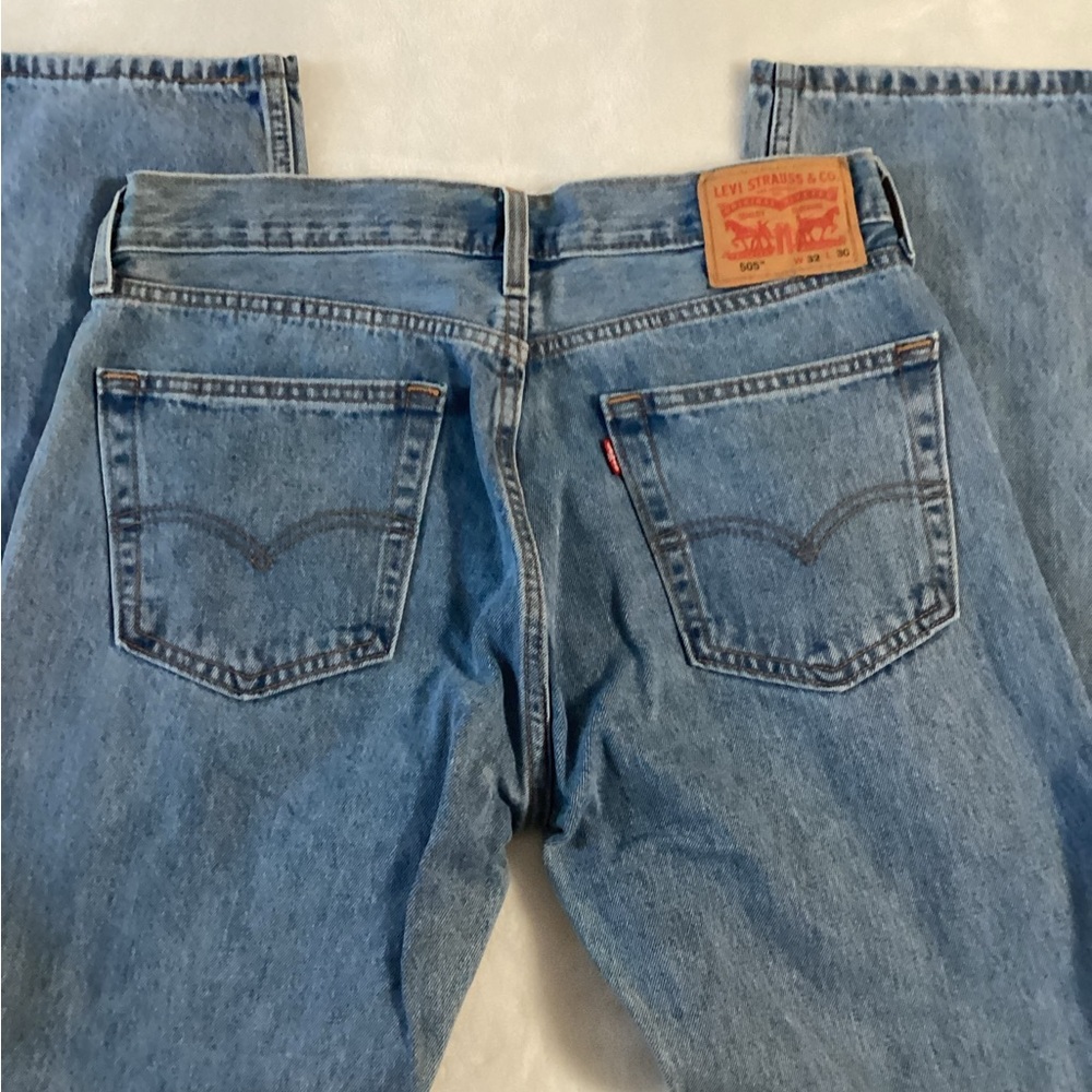 Levi's Men's Classic 505 Light Blue Straight Jeans